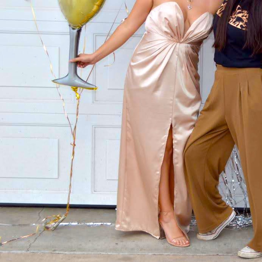 Champagne long dress